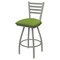 Holland Bar Stool Co 30" Swivel Bar Stool, Nickel Finish, Canter Green Seat X410 - alternate 1
